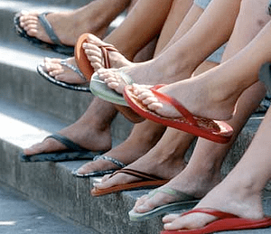 flip flops health hazards